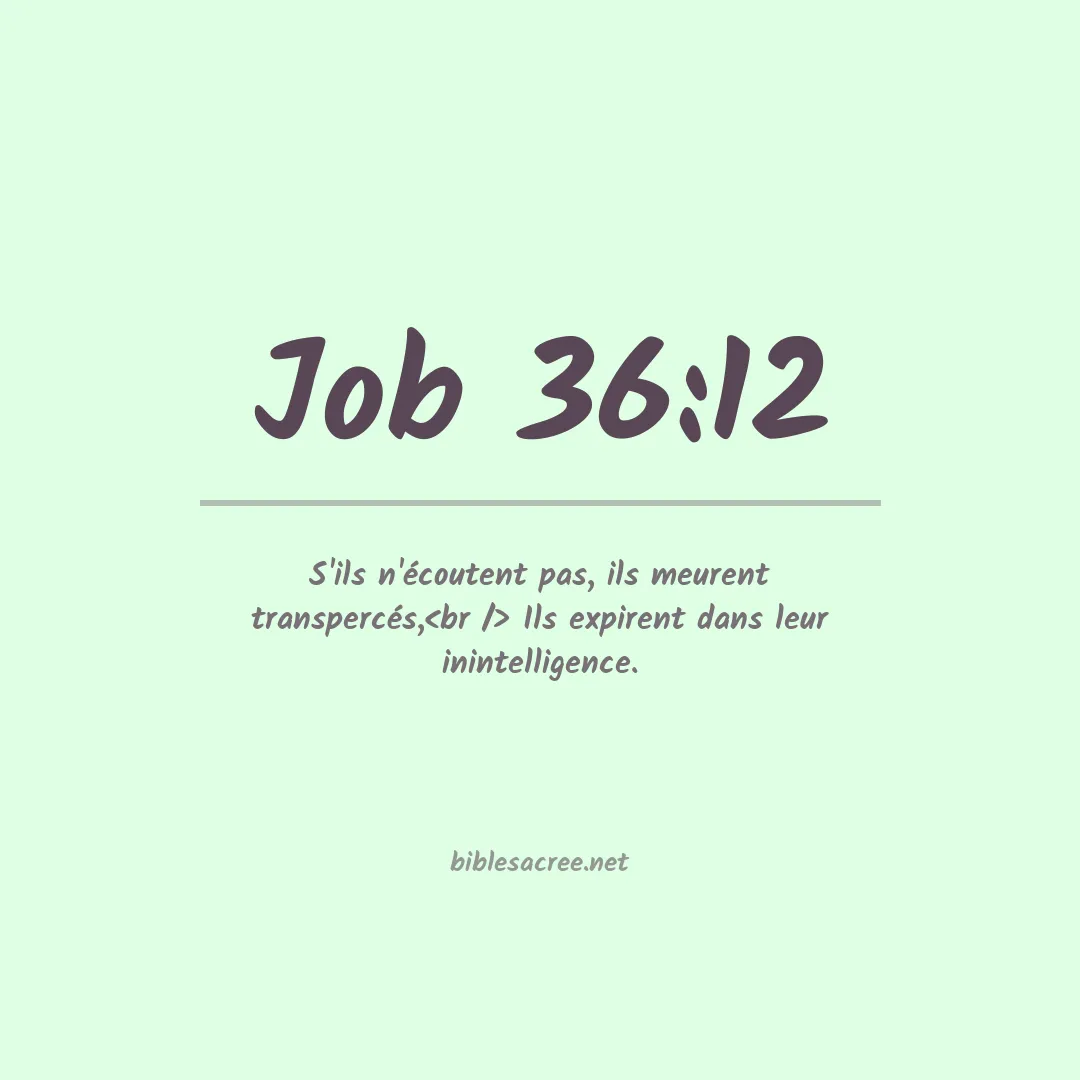 Job - 36:12