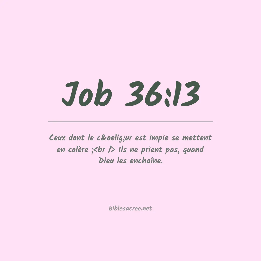 Job - 36:13
