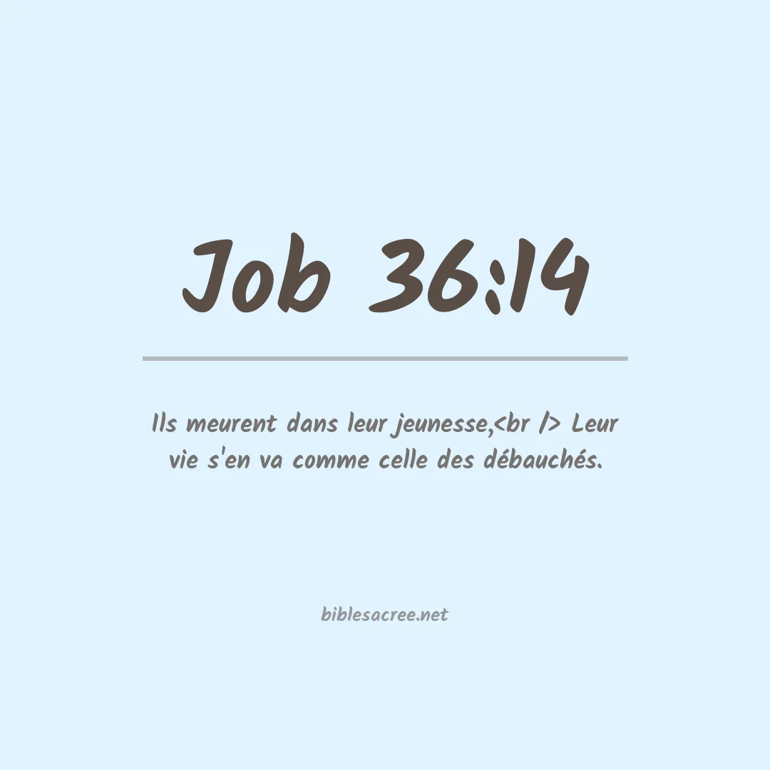 Job - 36:14