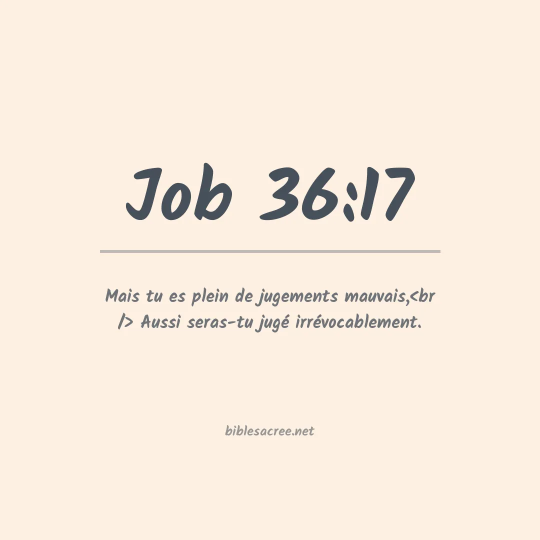 Job - 36:17