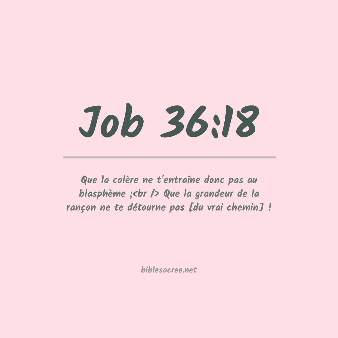 Job - 36:18