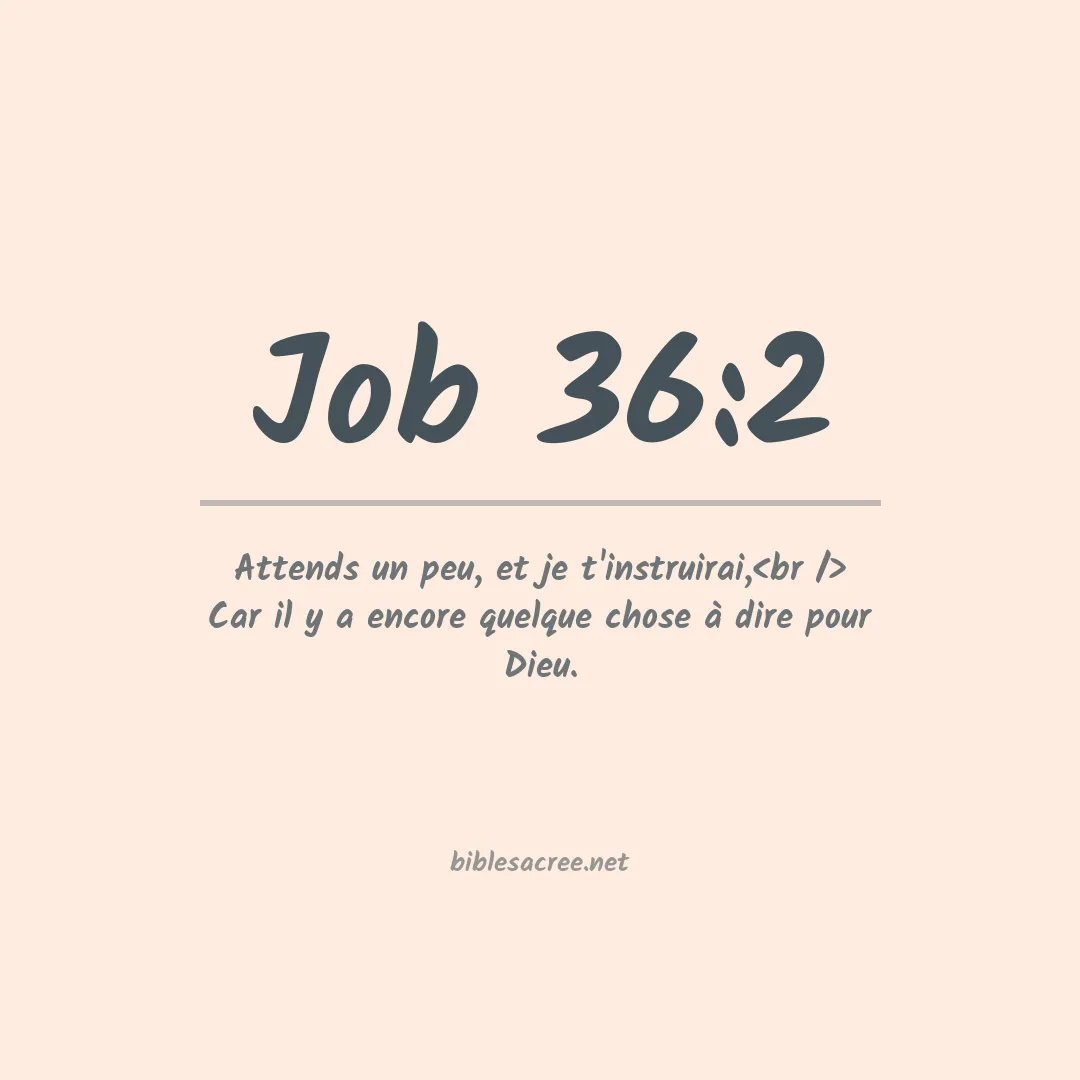 Job - 36:2