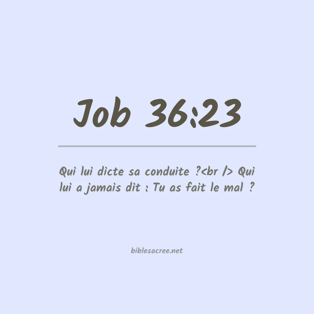 Job - 36:23