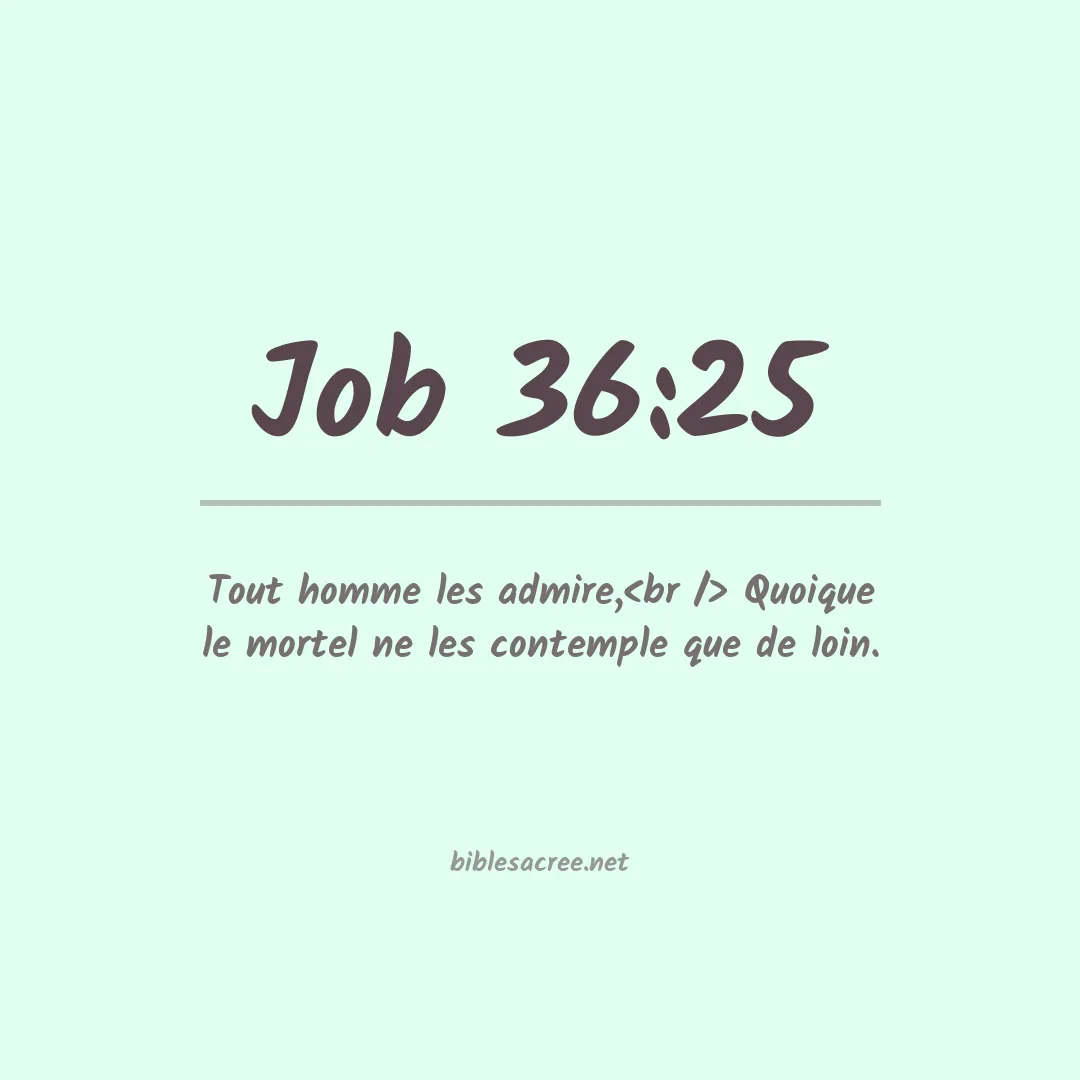 Job - 36:25