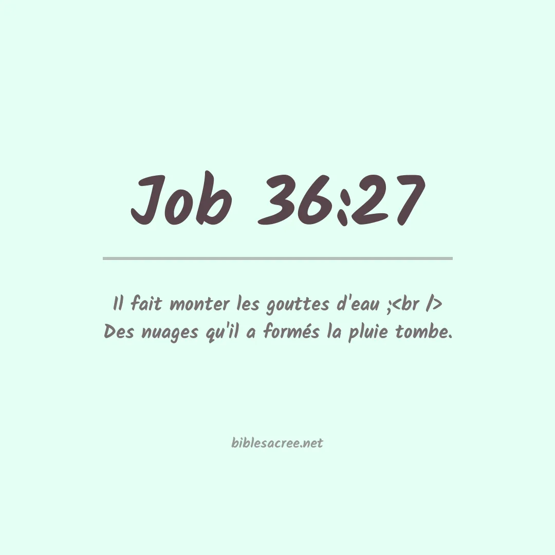 Job - 36:27