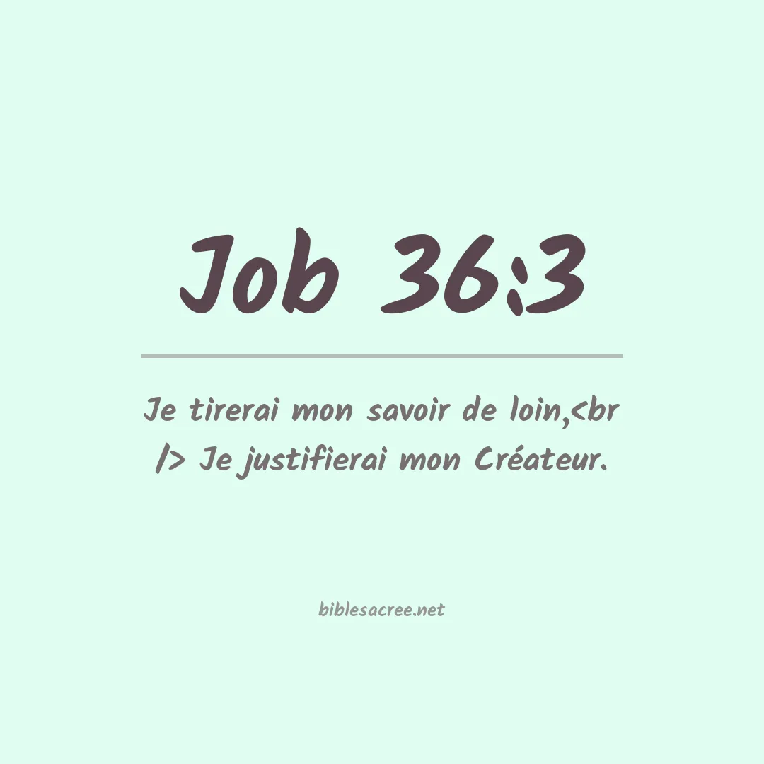 Job - 36:3