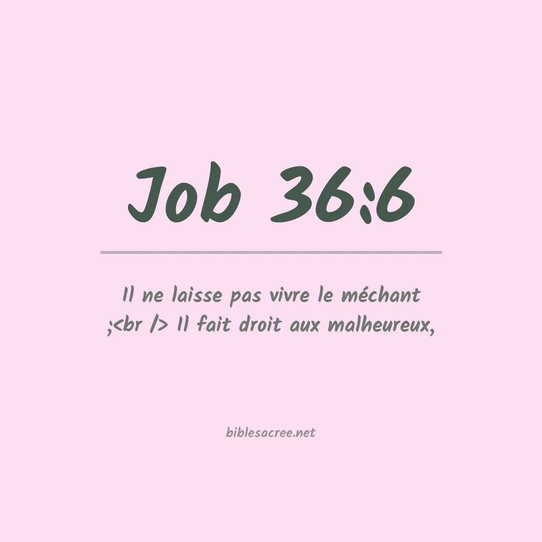 Job - 36:6