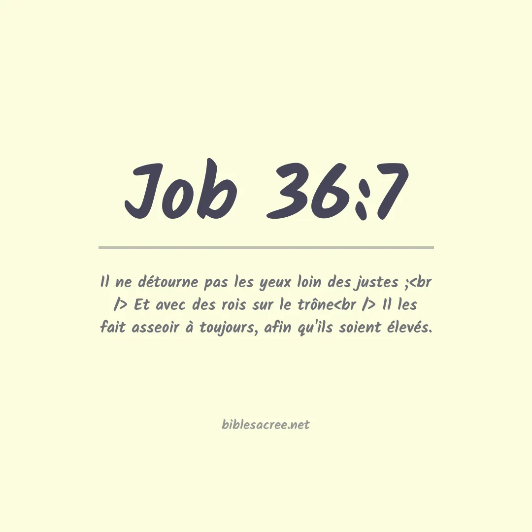 Job - 36:7