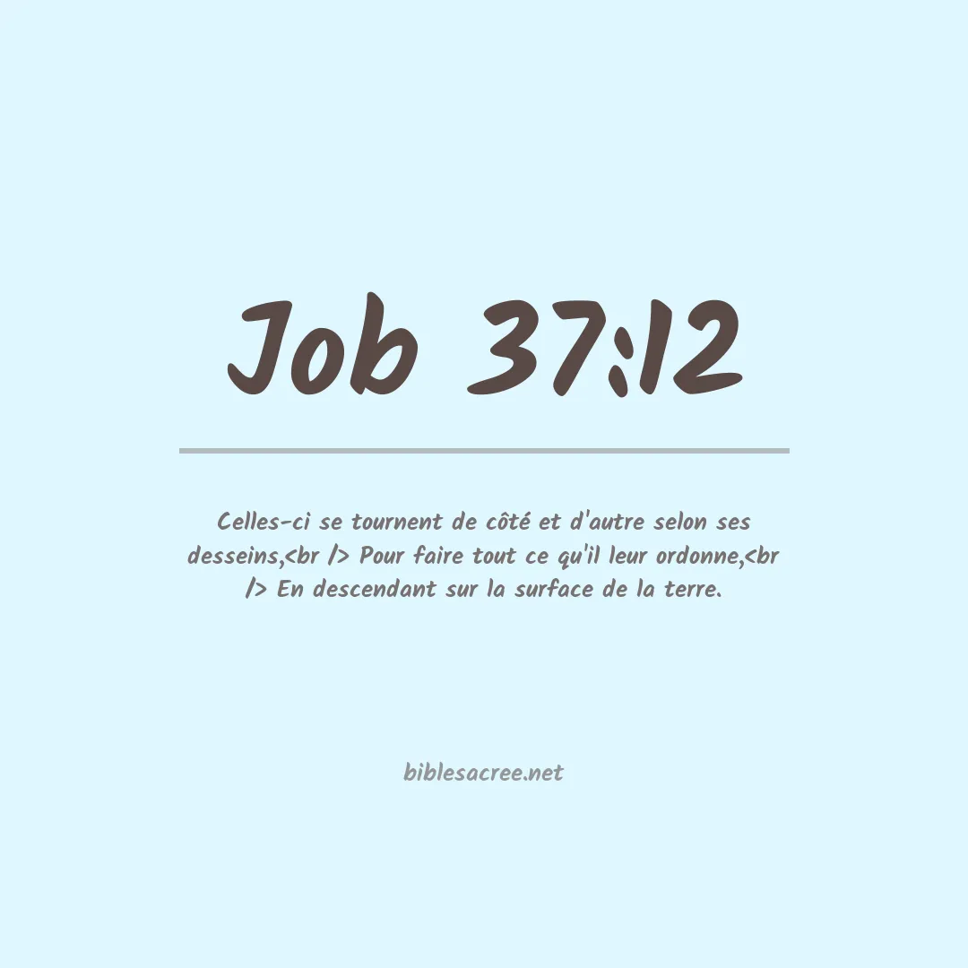 Job - 37:12