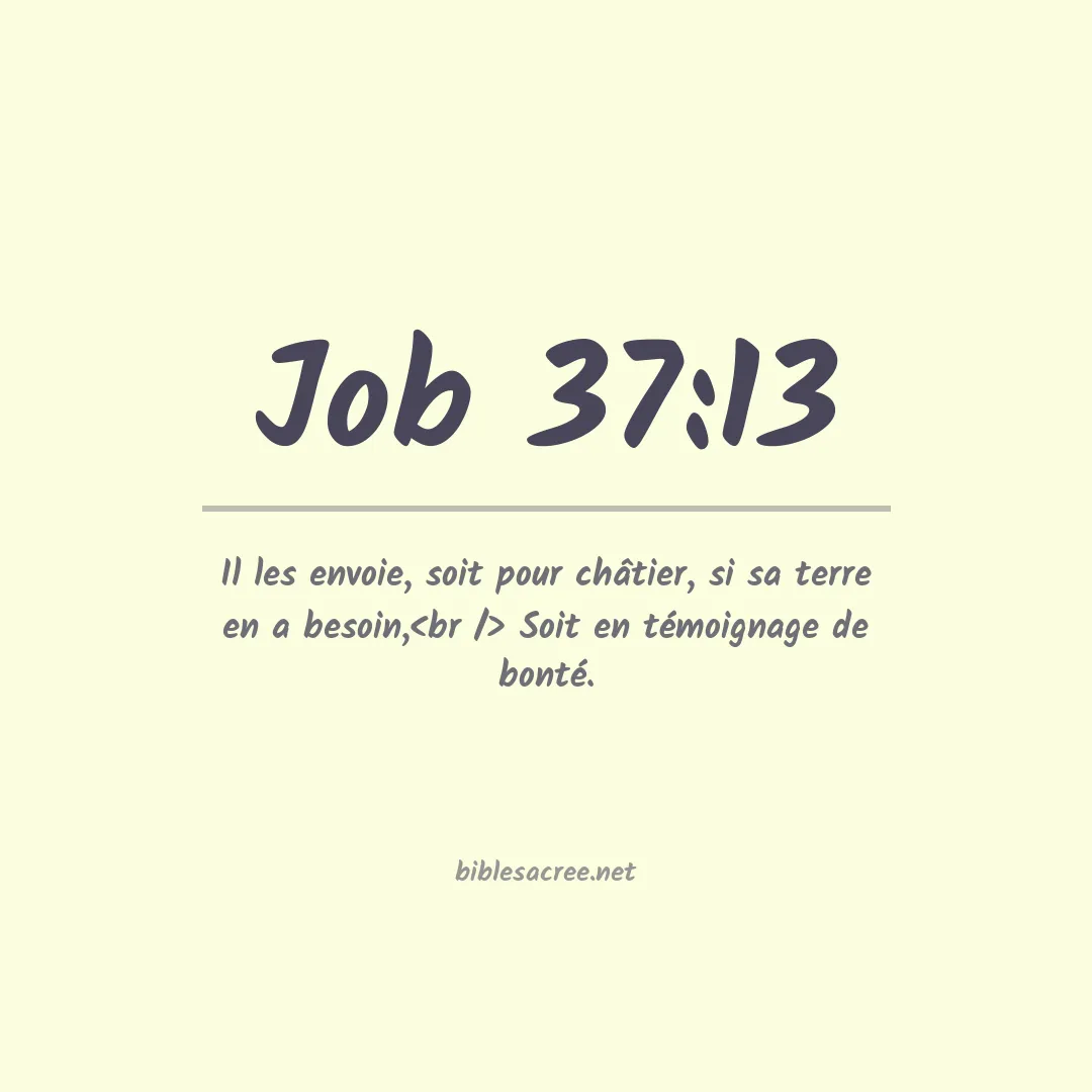 Job - 37:13