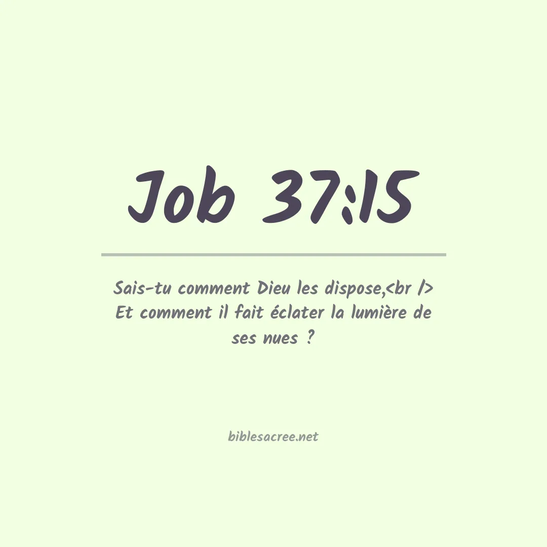 Job - 37:15