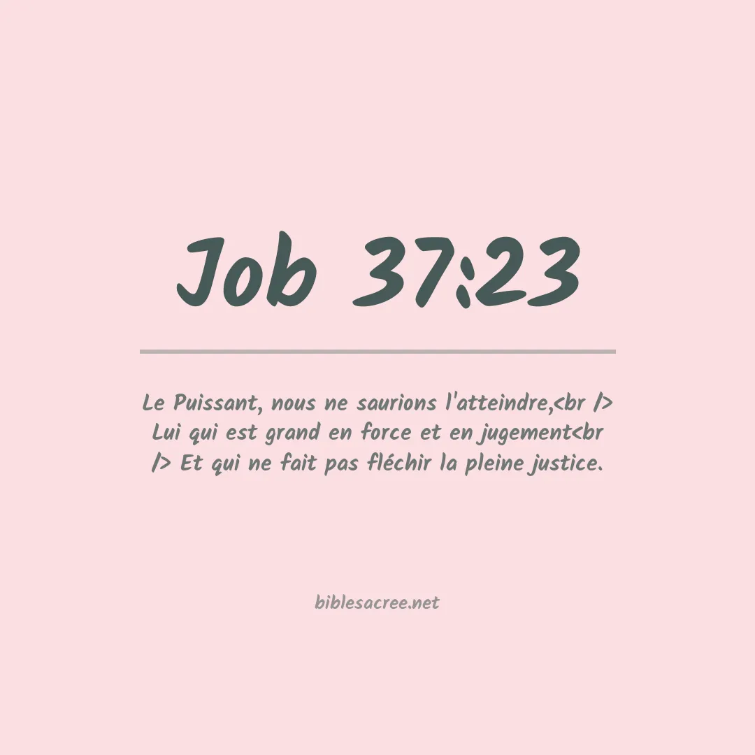 Job - 37:23