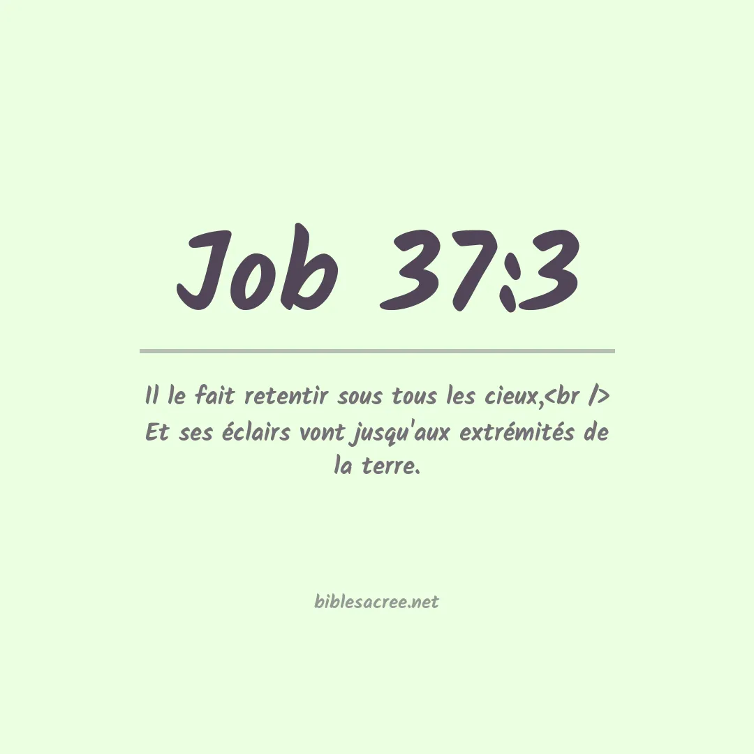 Job - 37:3