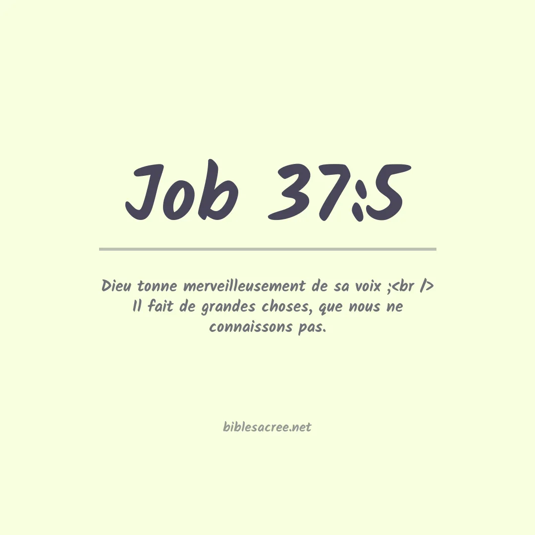 Job - 37:5