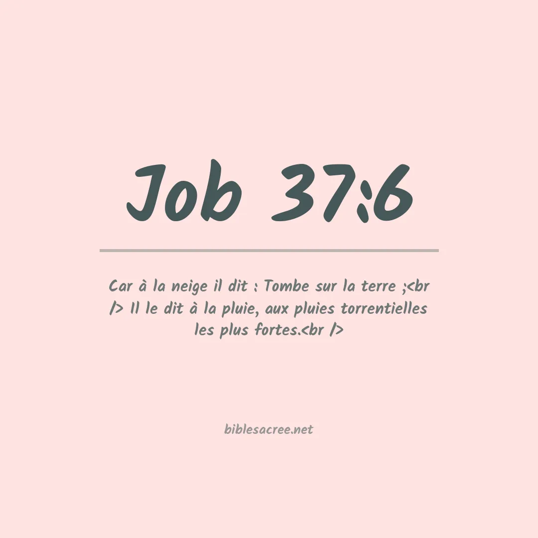 Job - 37:6