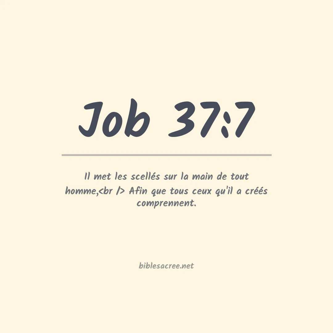 Job - 37:7