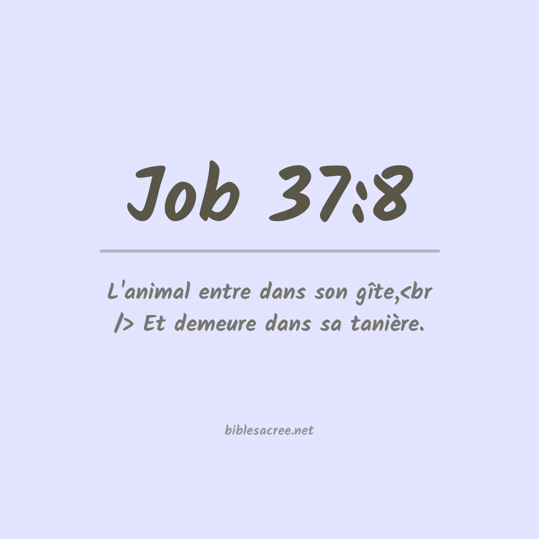 Job - 37:8