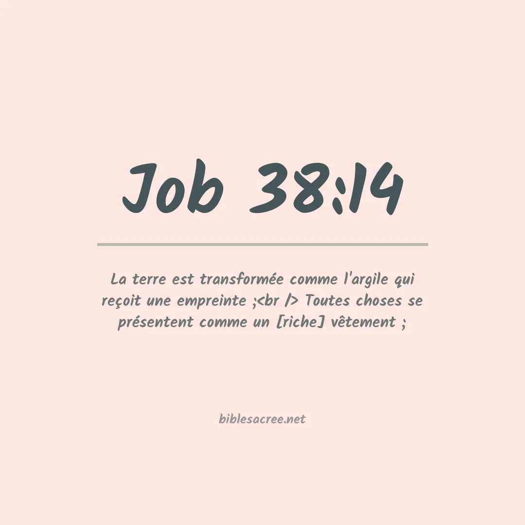 Job - 38:14