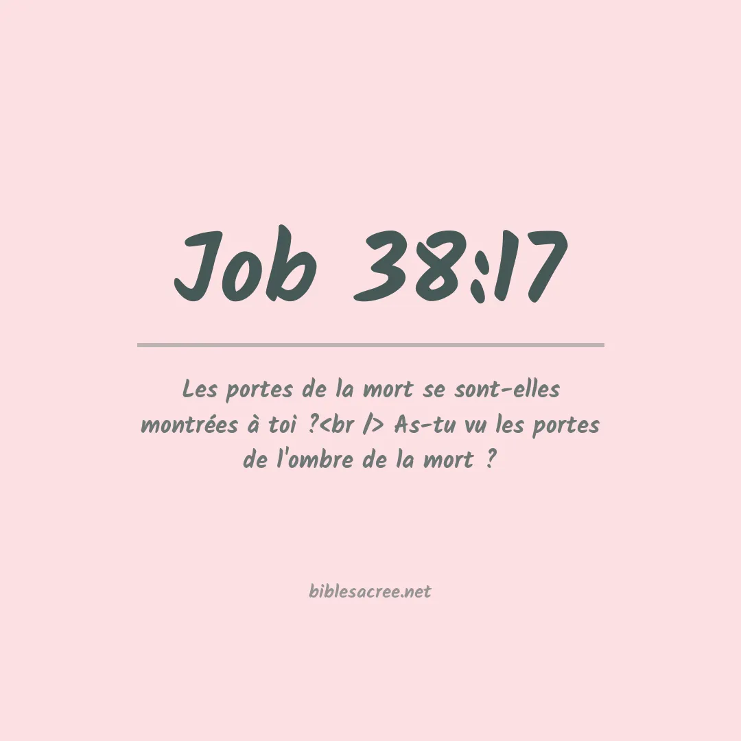 Job - 38:17