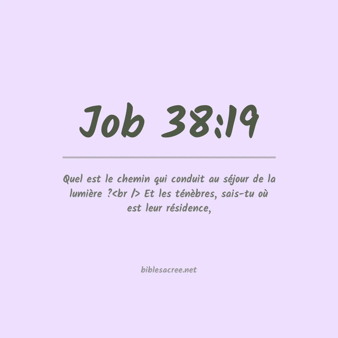 Job - 38:19
