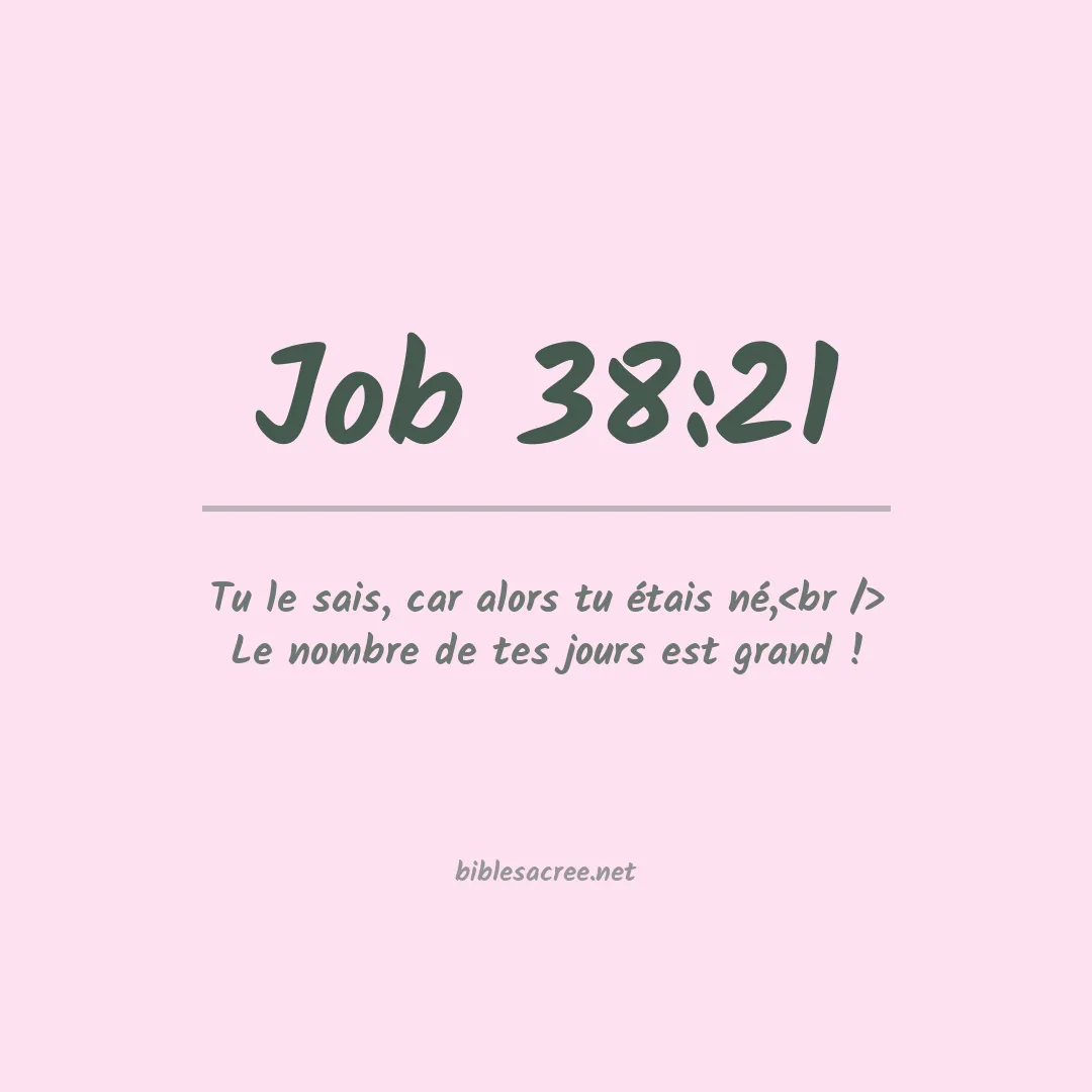 Job - 38:21