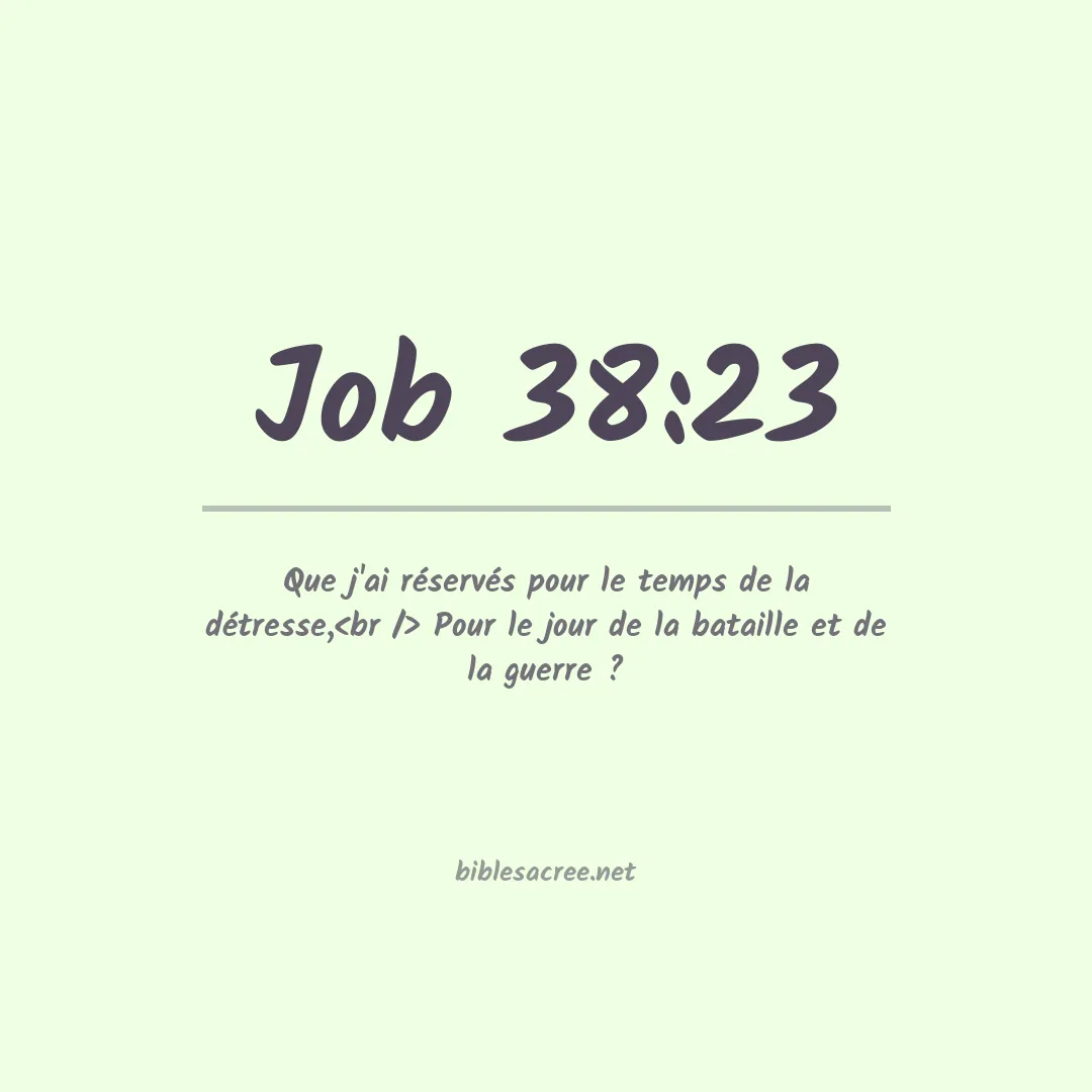Job - 38:23
