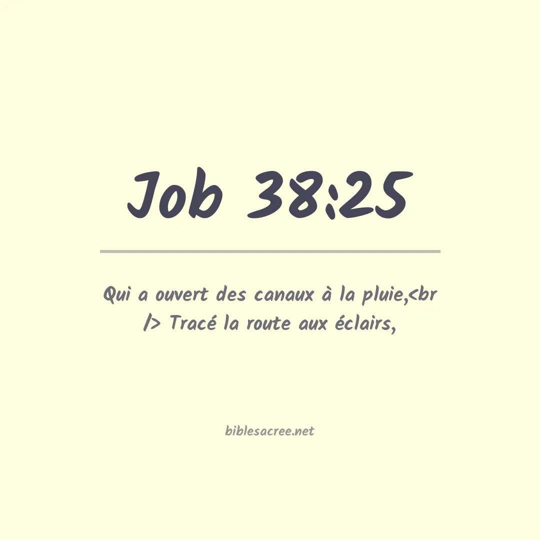 Job - 38:25