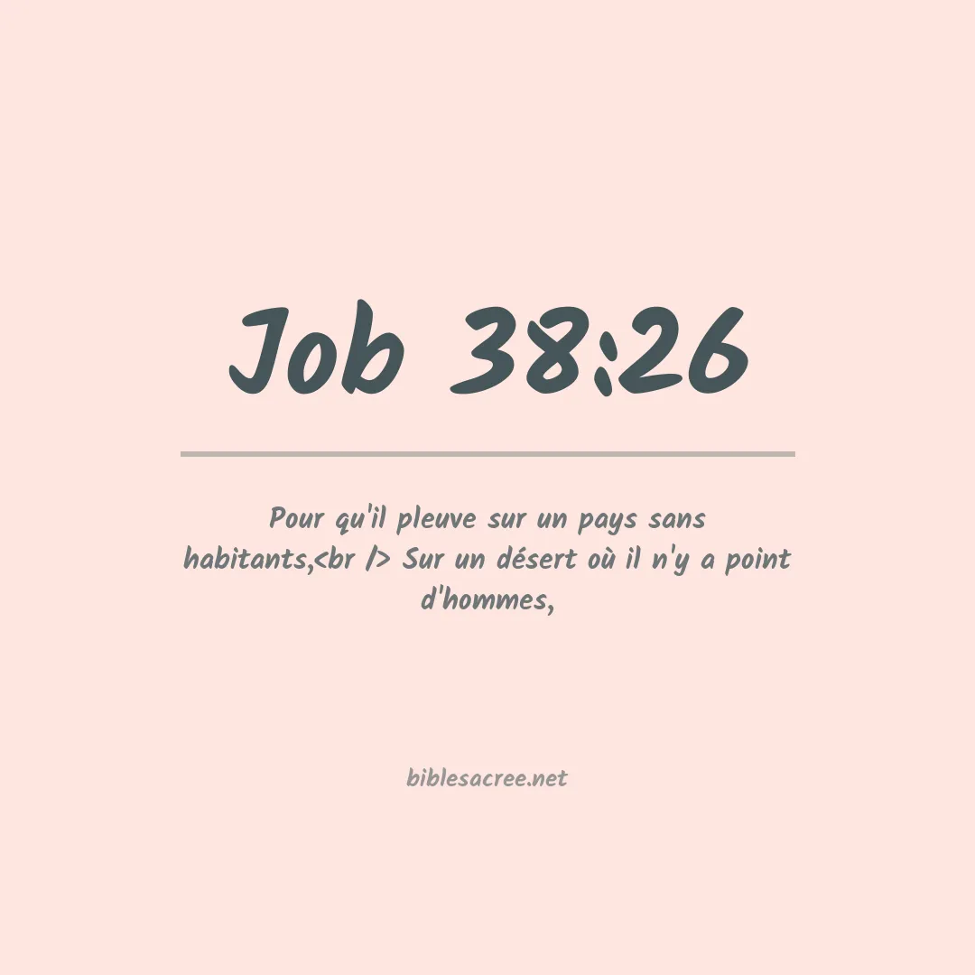 Job - 38:26