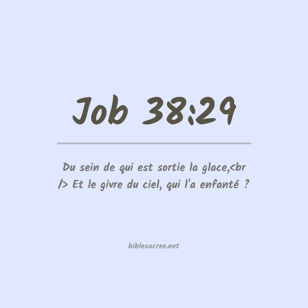 Job - 38:29