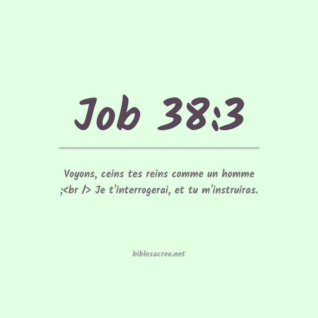 Job - 38:3