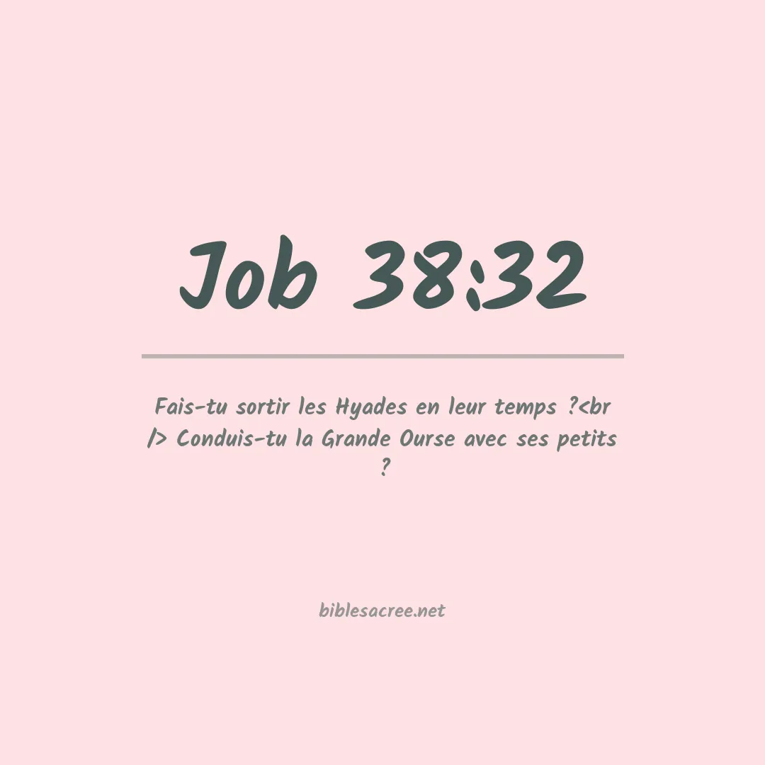 Job - 38:32