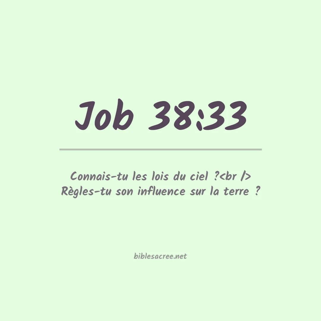 Job - 38:33