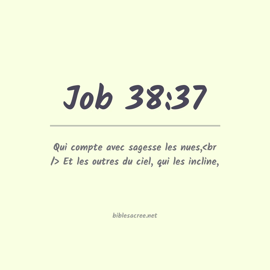 Job - 38:37