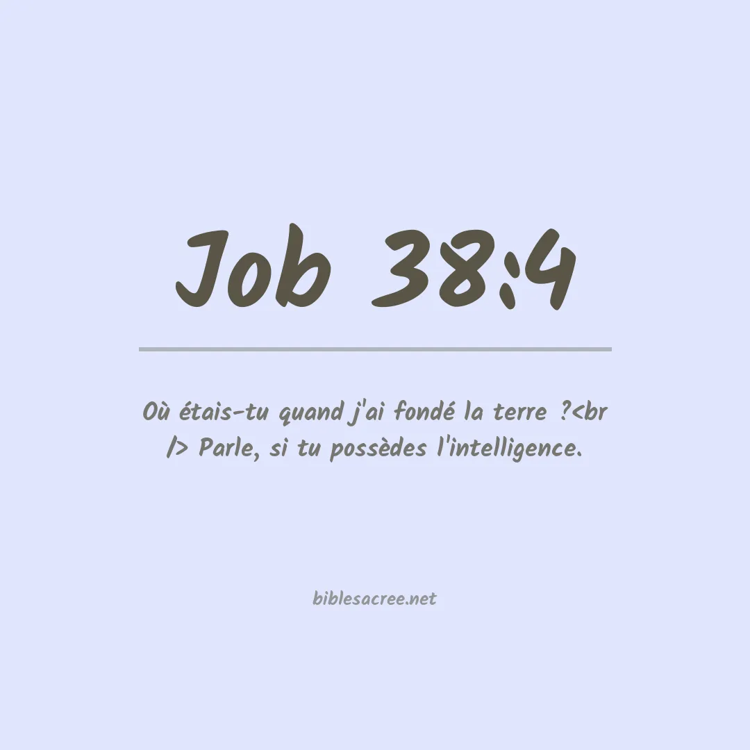 Job - 38:4
