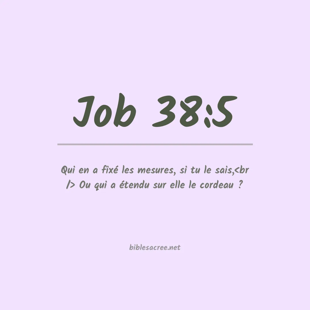 Job - 38:5