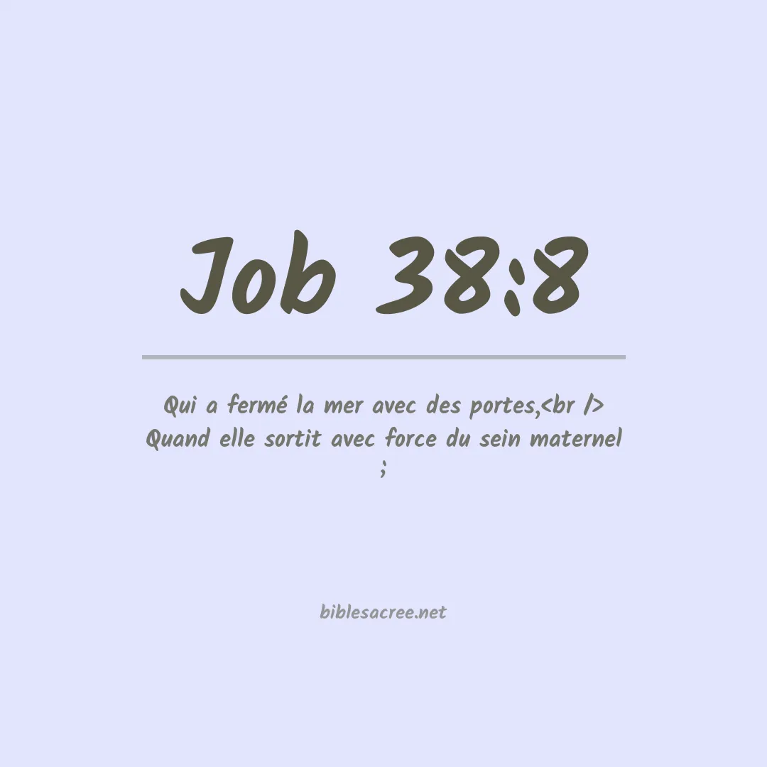 Job - 38:8