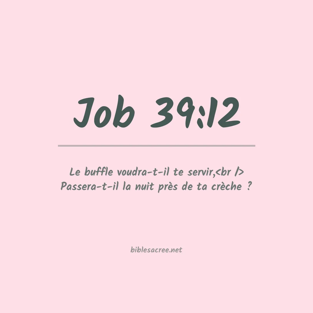 Job - 39:12