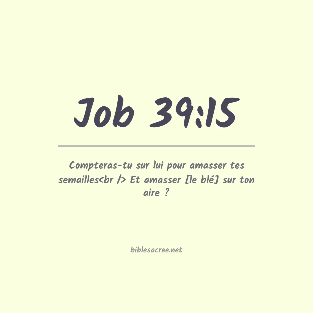 Job - 39:15