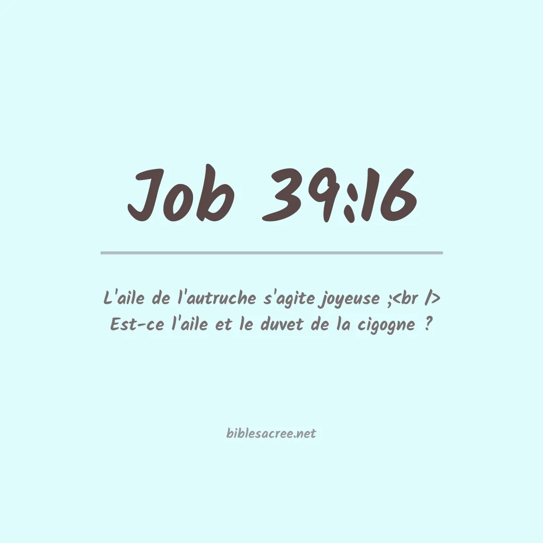 Job - 39:16