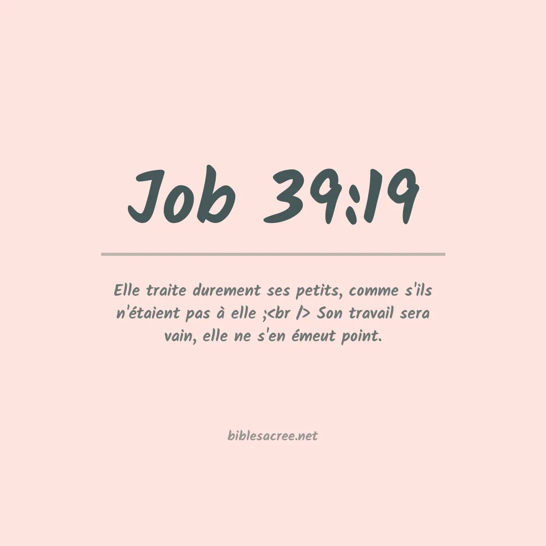 Job - 39:19