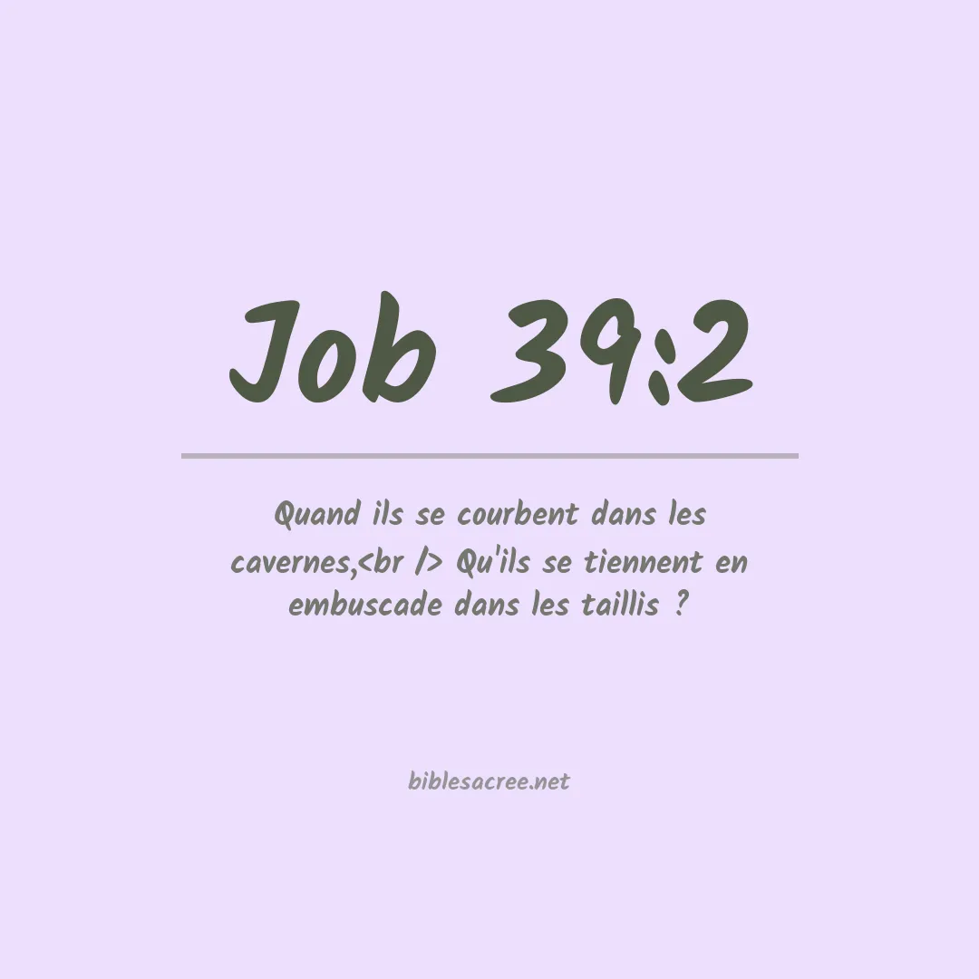 Job - 39:2
