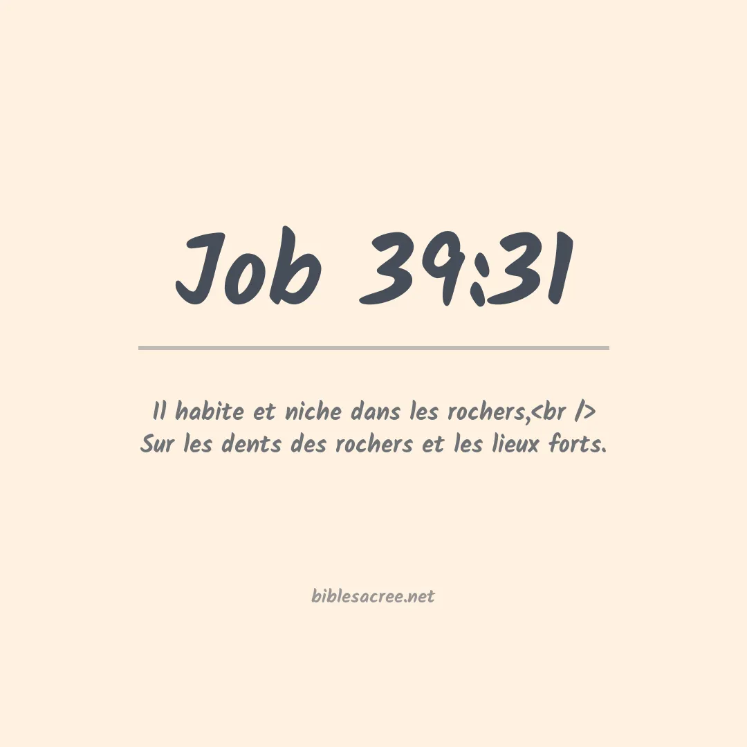 Job - 39:31