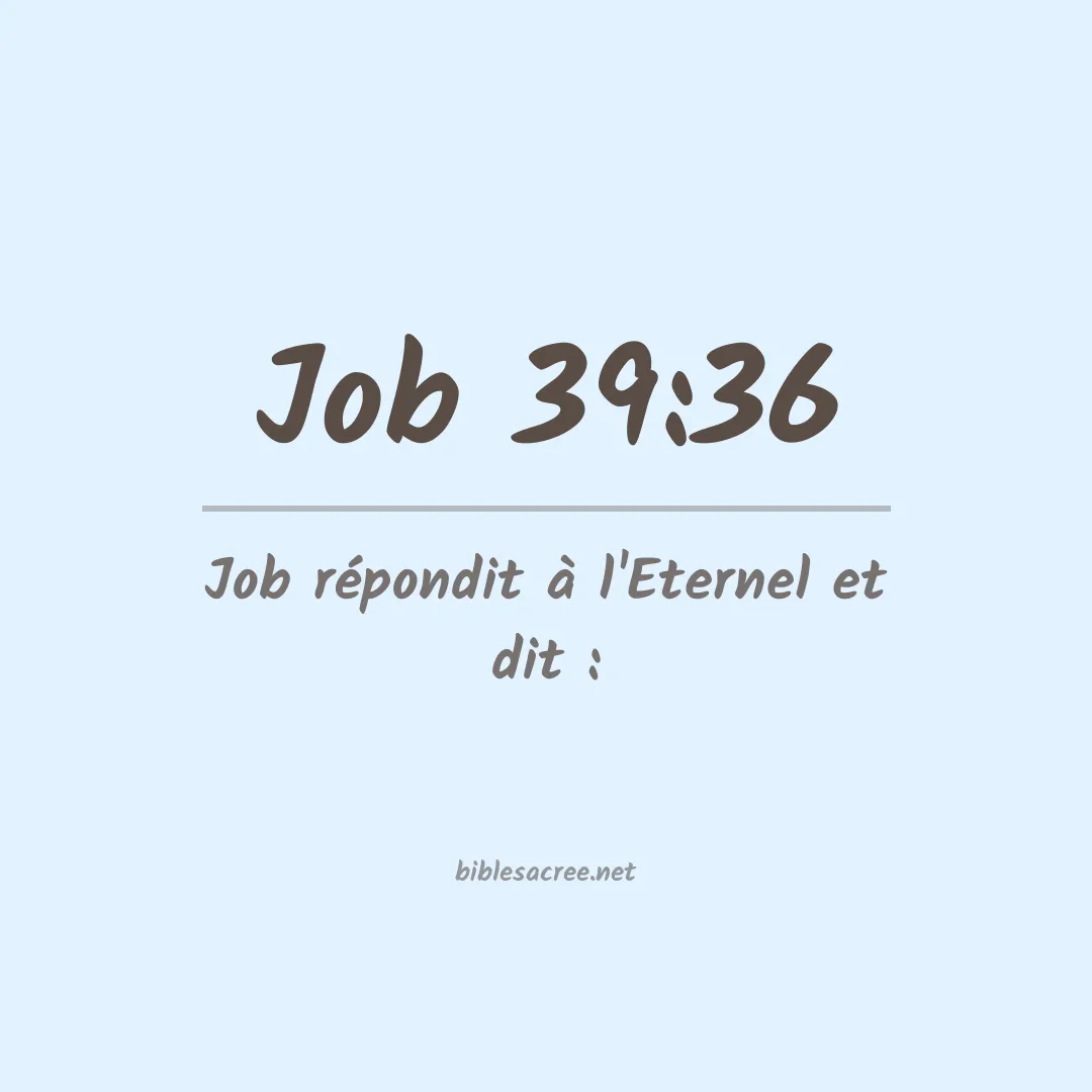 Job - 39:36