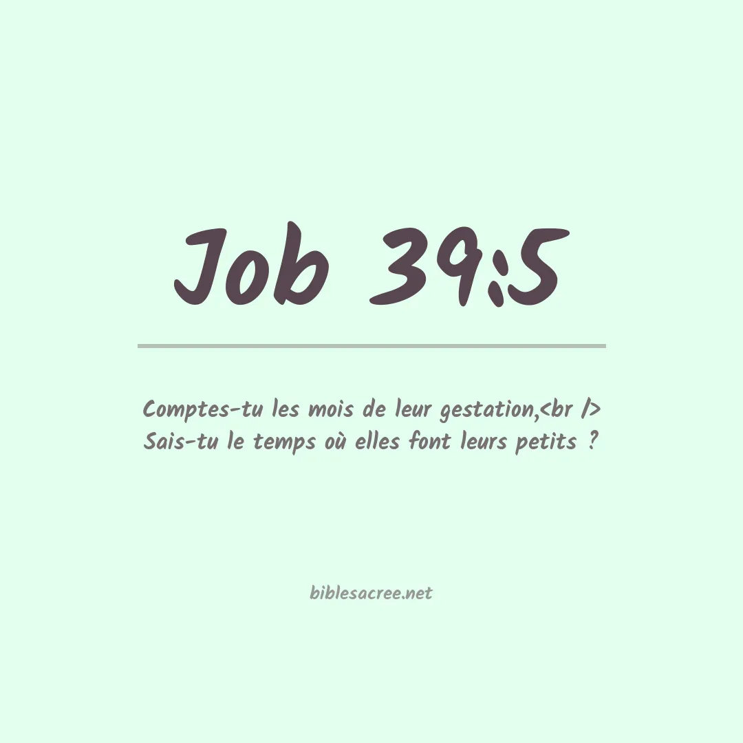 Job - 39:5