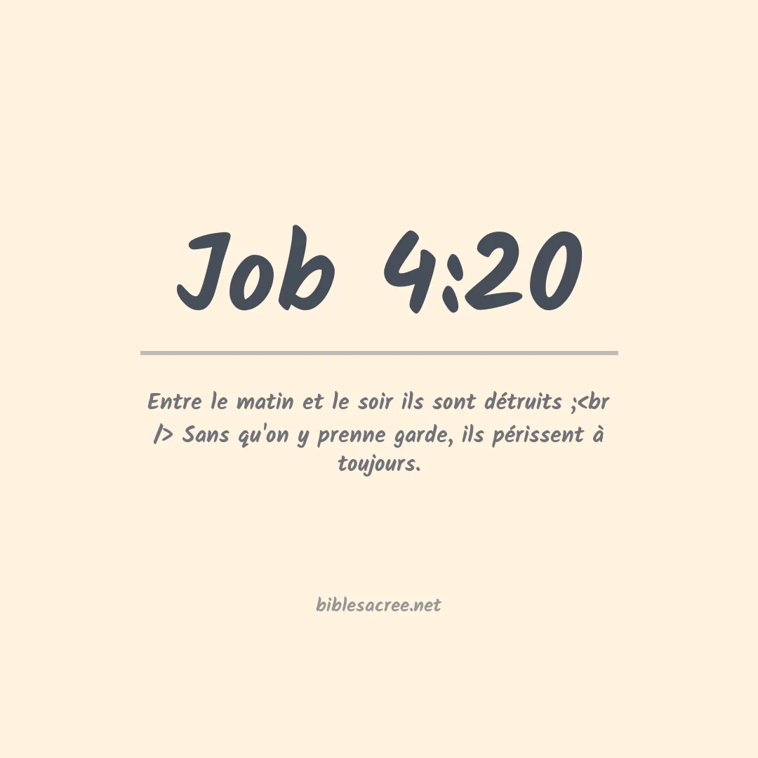 Job - 4:20