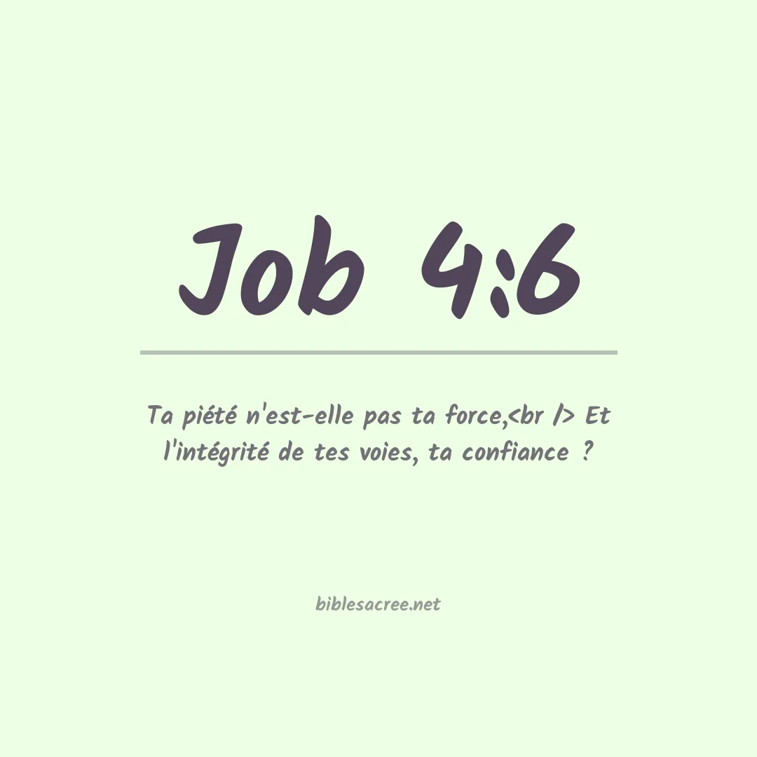 Job - 4:6