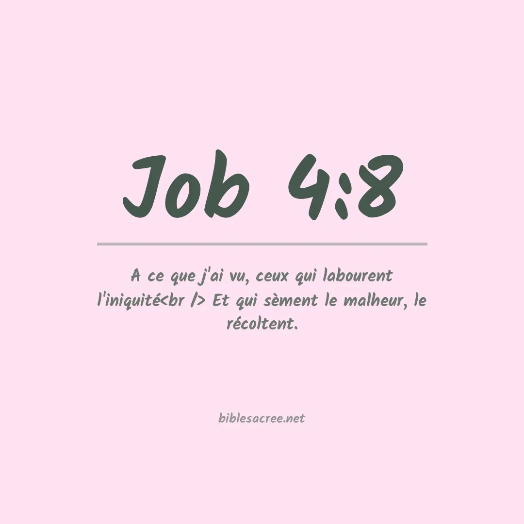 Job - 4:8