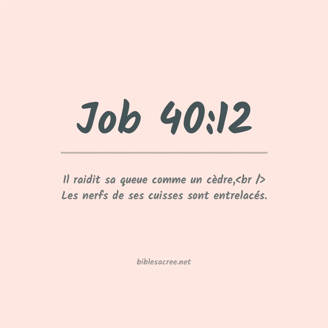 Job - 40:12