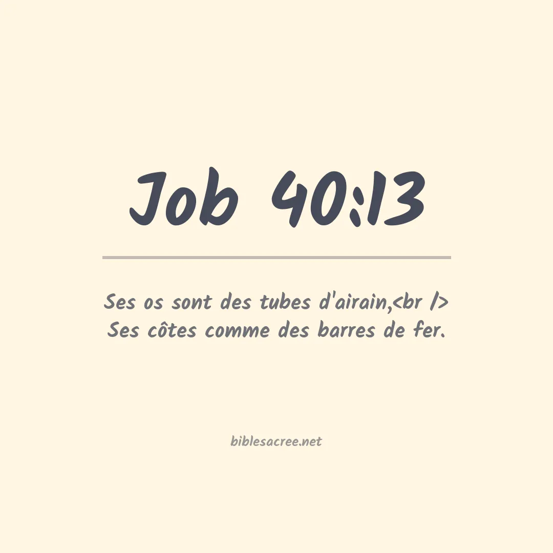 Job - 40:13