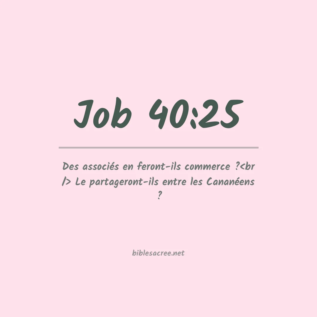Job - 40:25